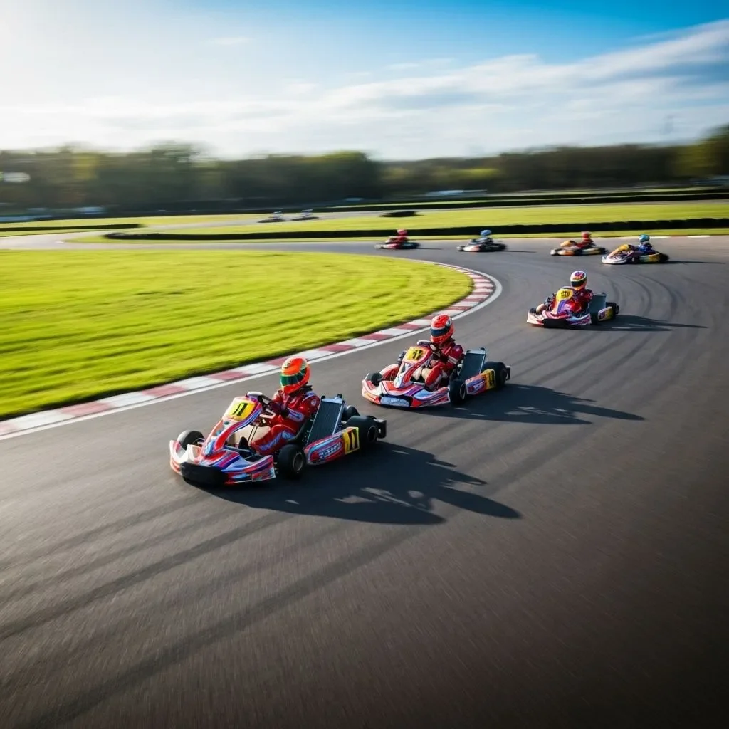 Gokart verseny szabadtéri pályán - Speedland Szeged motorsport élménypark